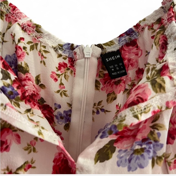SHEIN Pink Floral Mini Dress - Picture 3 of 3